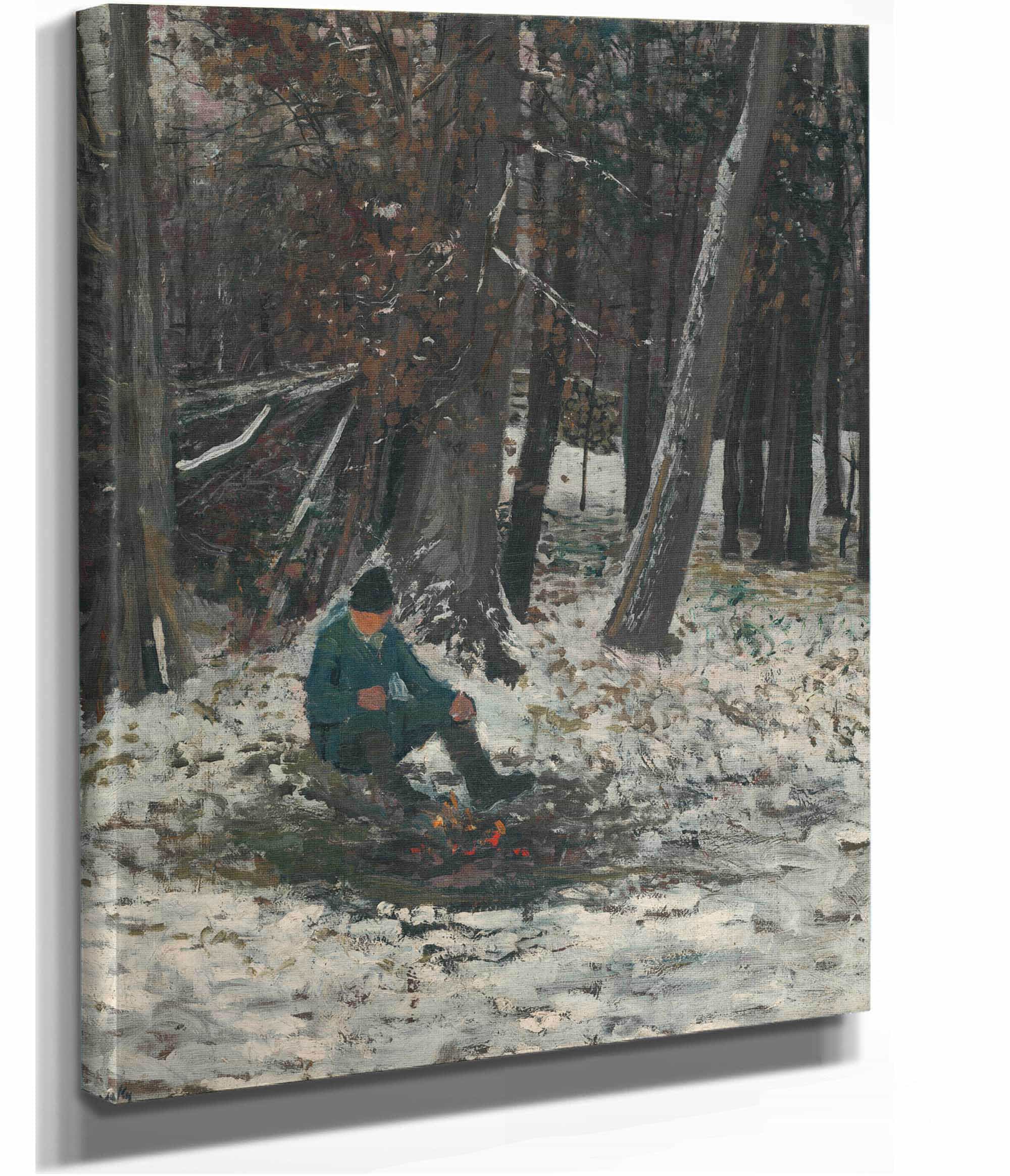 Woodcutter   by Ladislav Mednyanszky