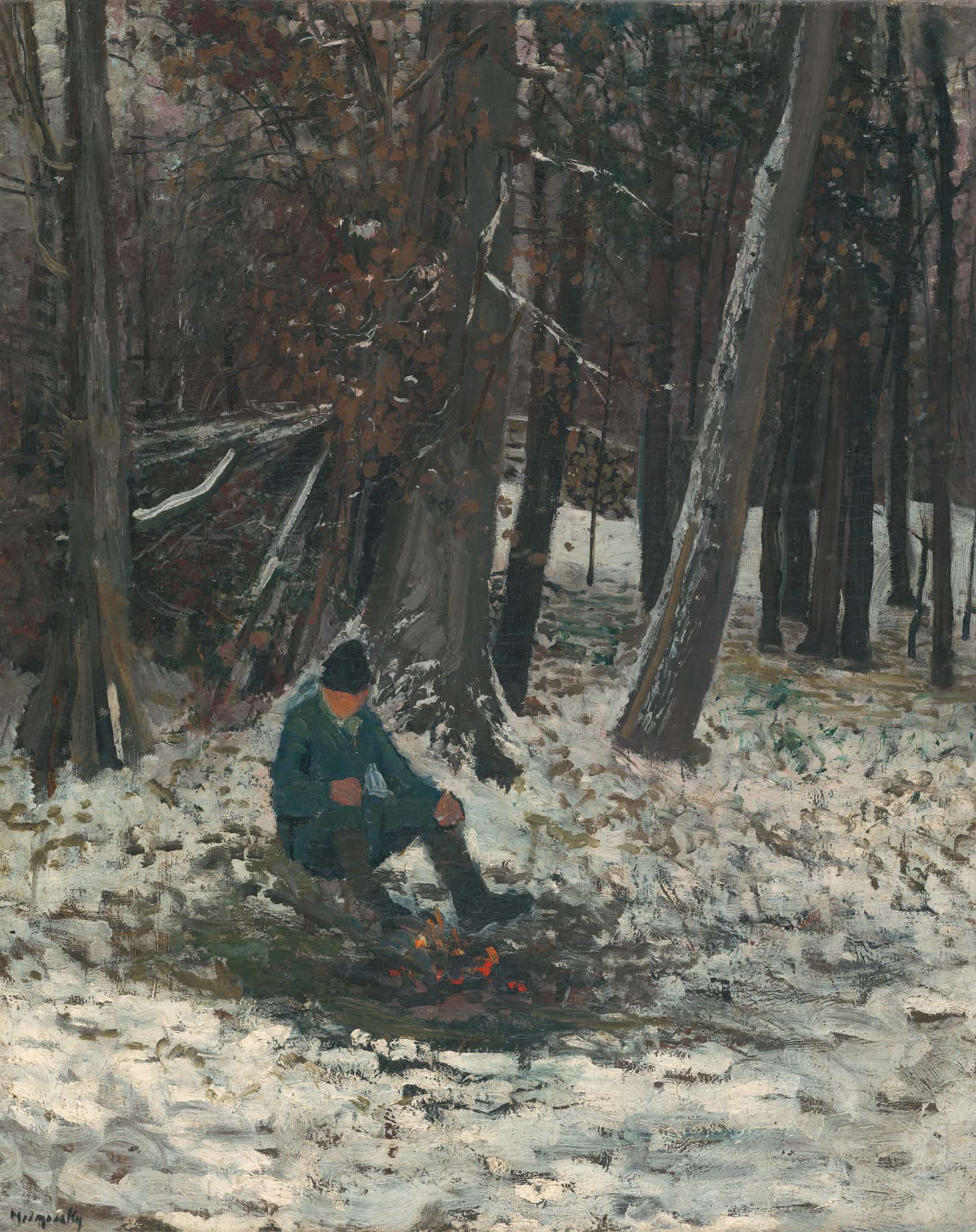 Woodcutter   by Ladislav Mednyanszky