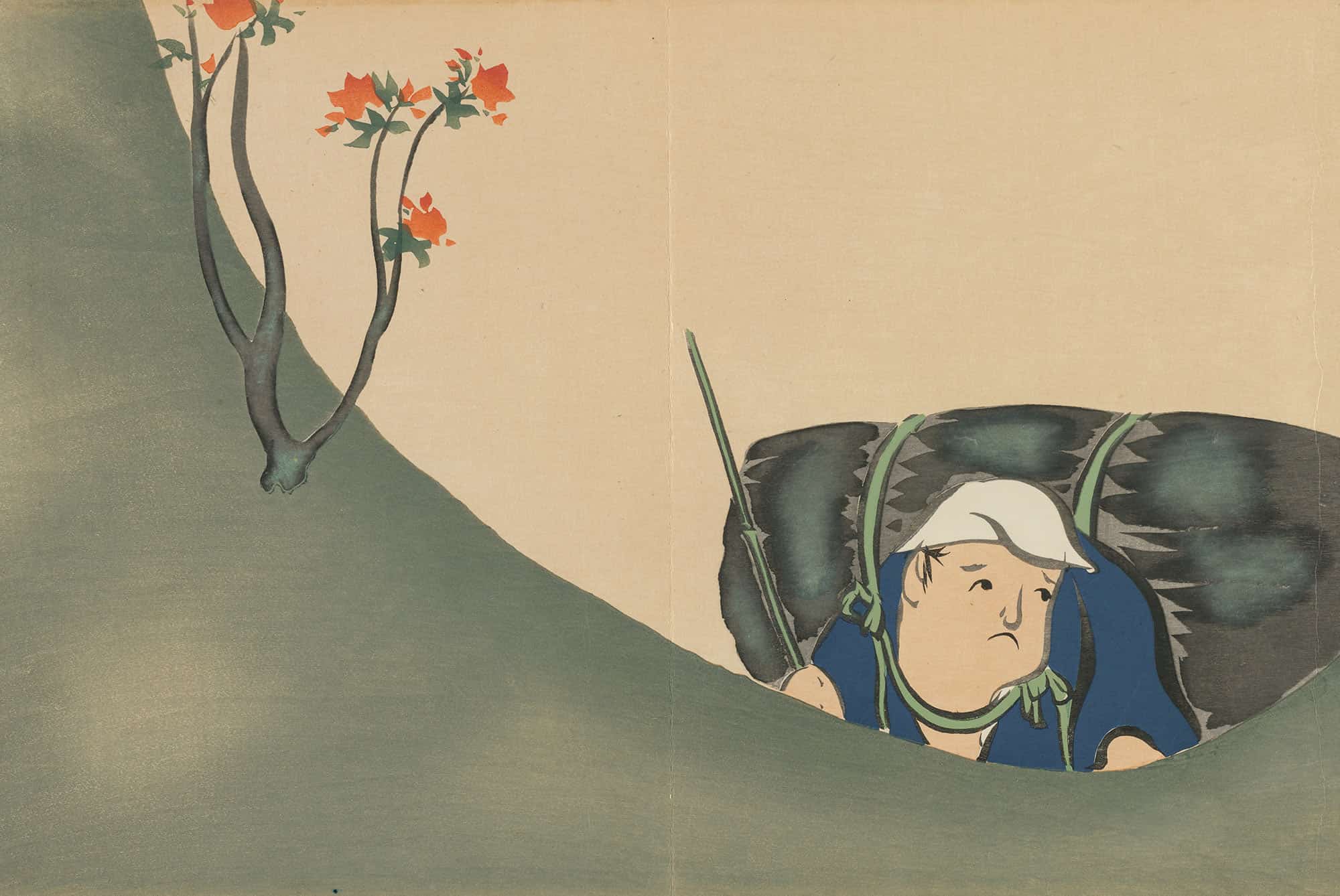 Woodcutter Shomu by Kamisaka Sekka
