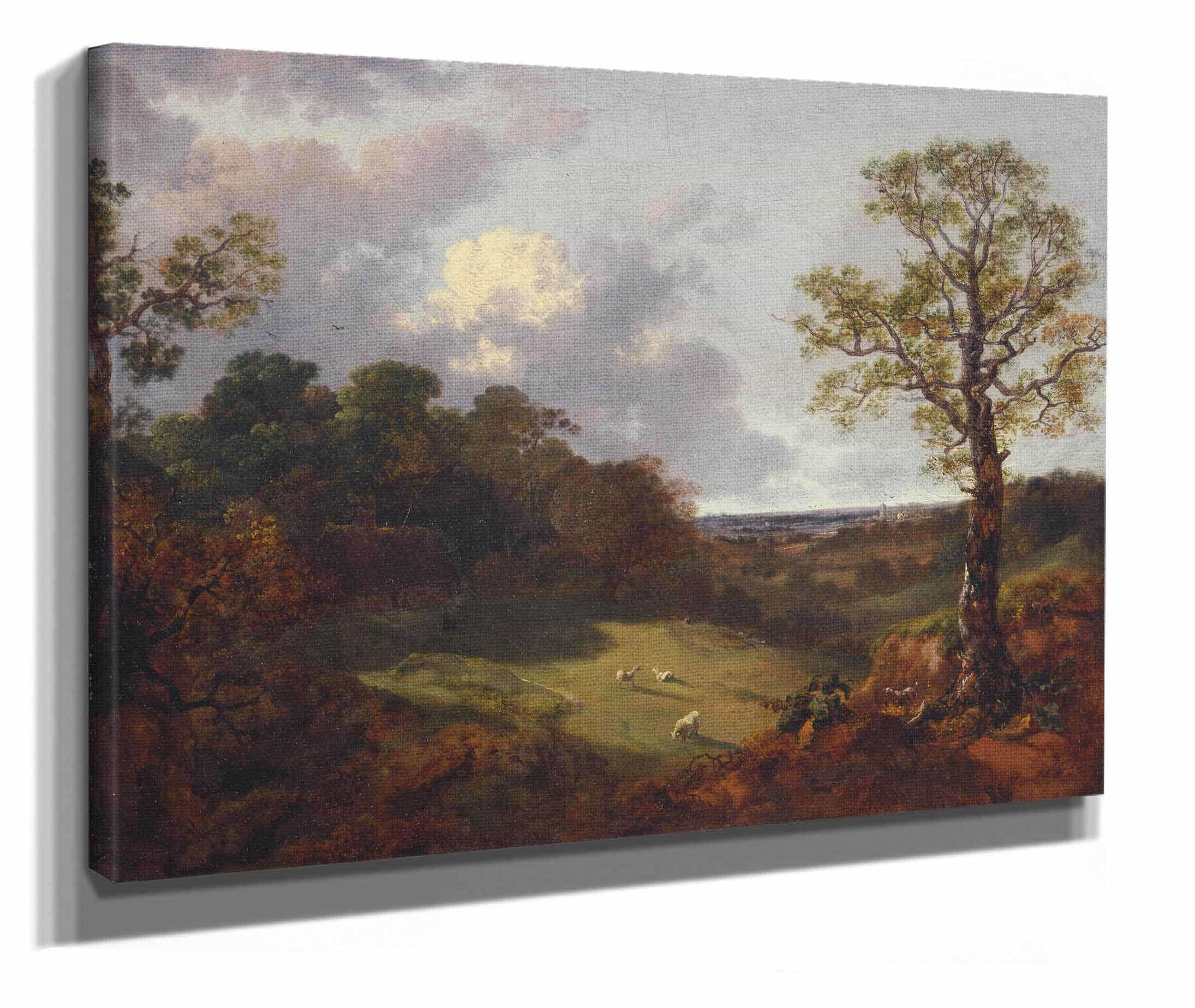Wooded Landscape With A Cottage And Shepherd by Thomas Gainsborough
