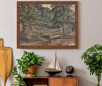 Wooded River Scene by Thomas Sully