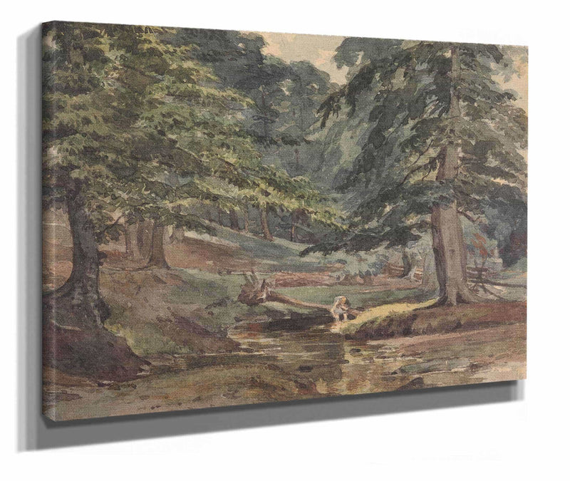 Wooded River Scene by Thomas Sully