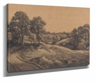 Wooded Slope With A Receding Road by John Constable