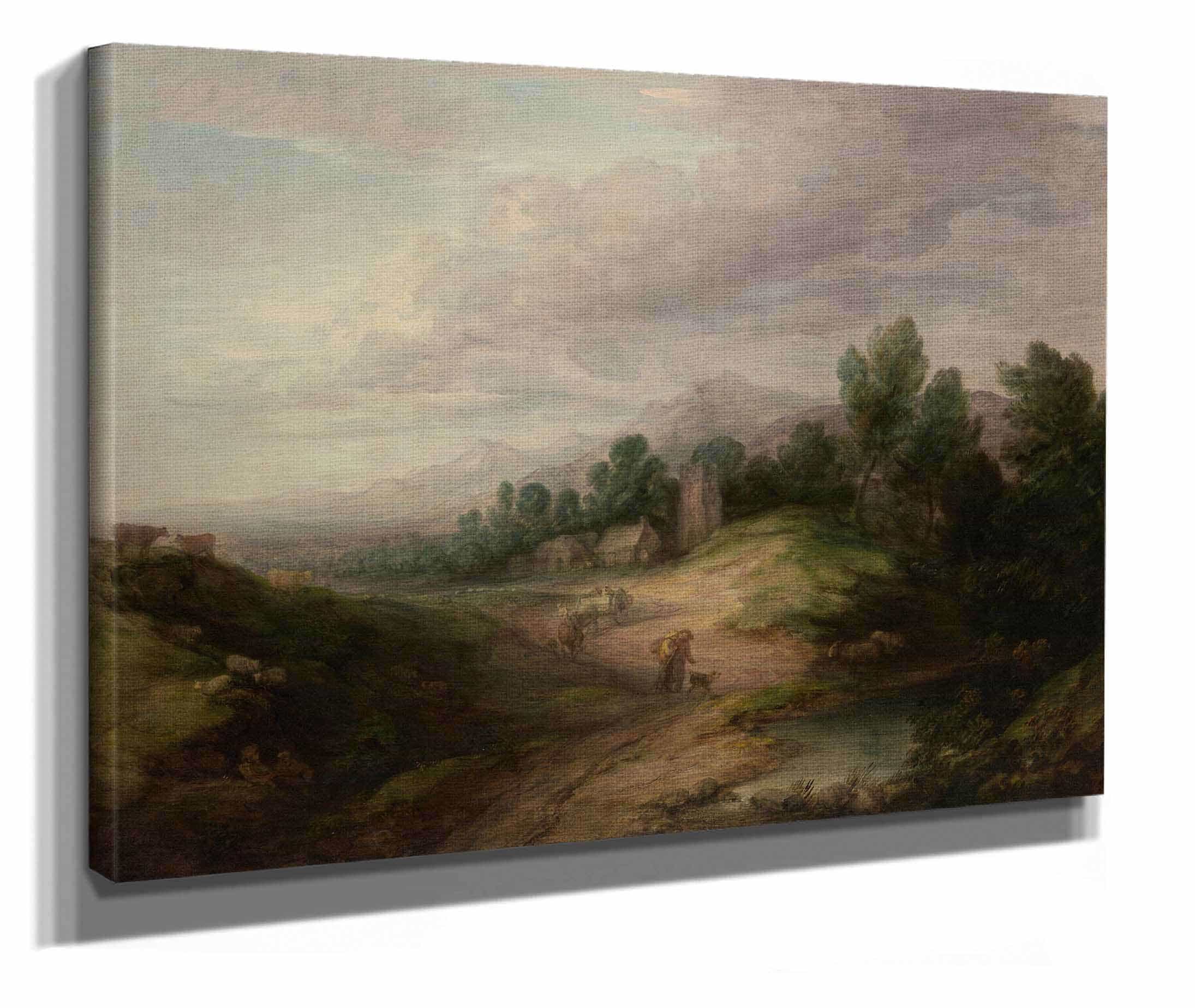 Wooded Upland Landscape by Thomas Gainsborough