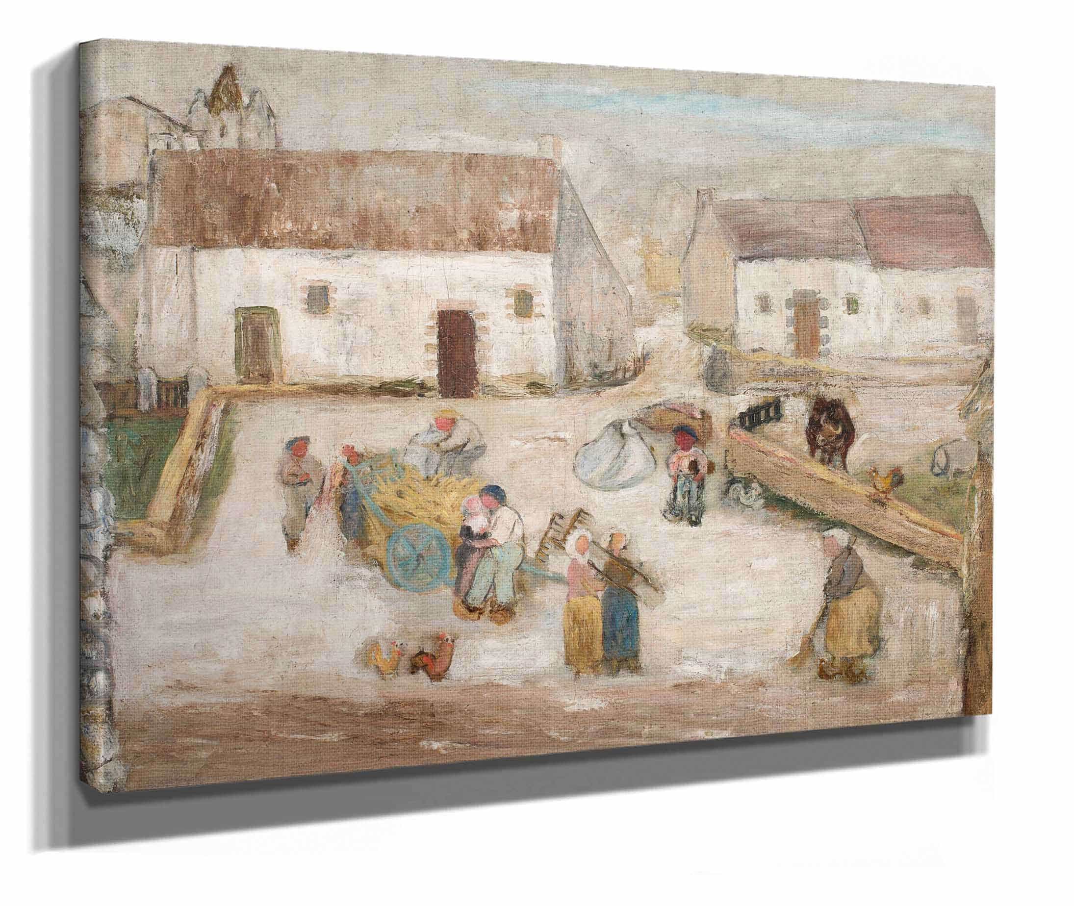 Work In A Farmstead by Tadeusz Makowski