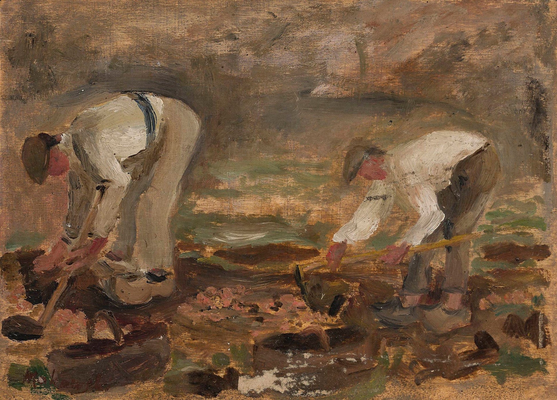 Work In A Field by Tadeusz Makowski