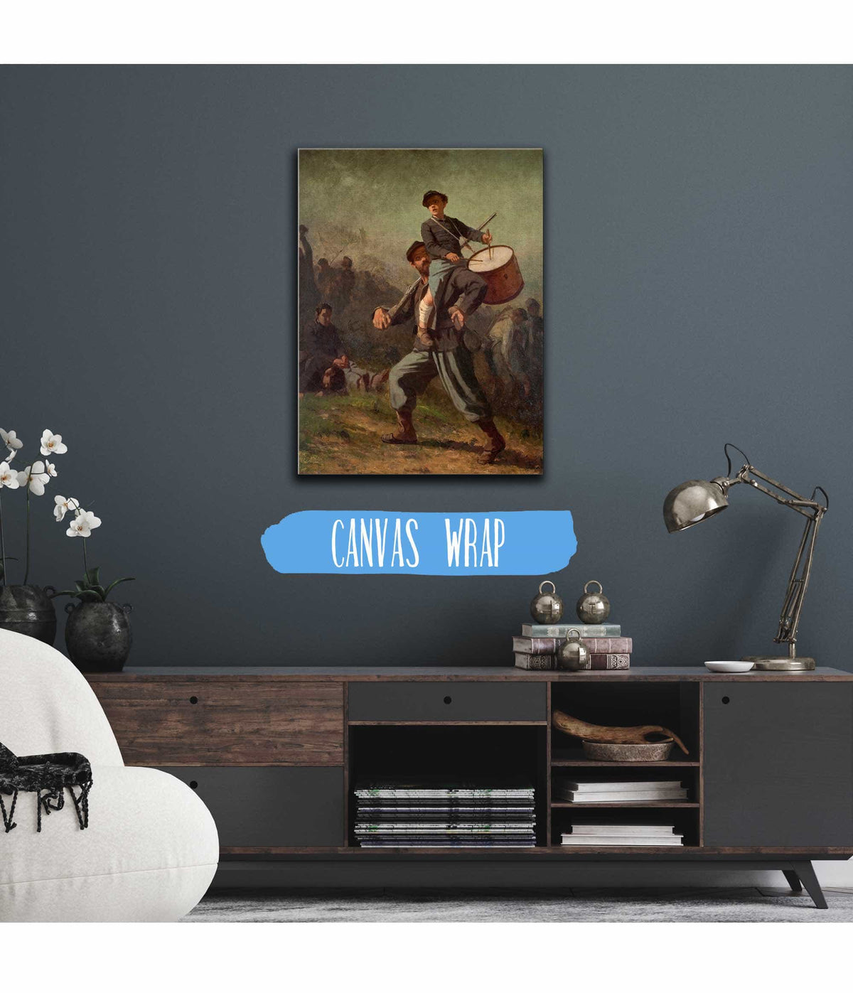 Wounded Drummer Boy by Eastman Johnson