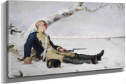 Wounded Warrior In The Snow by Helene Schjerfbeck