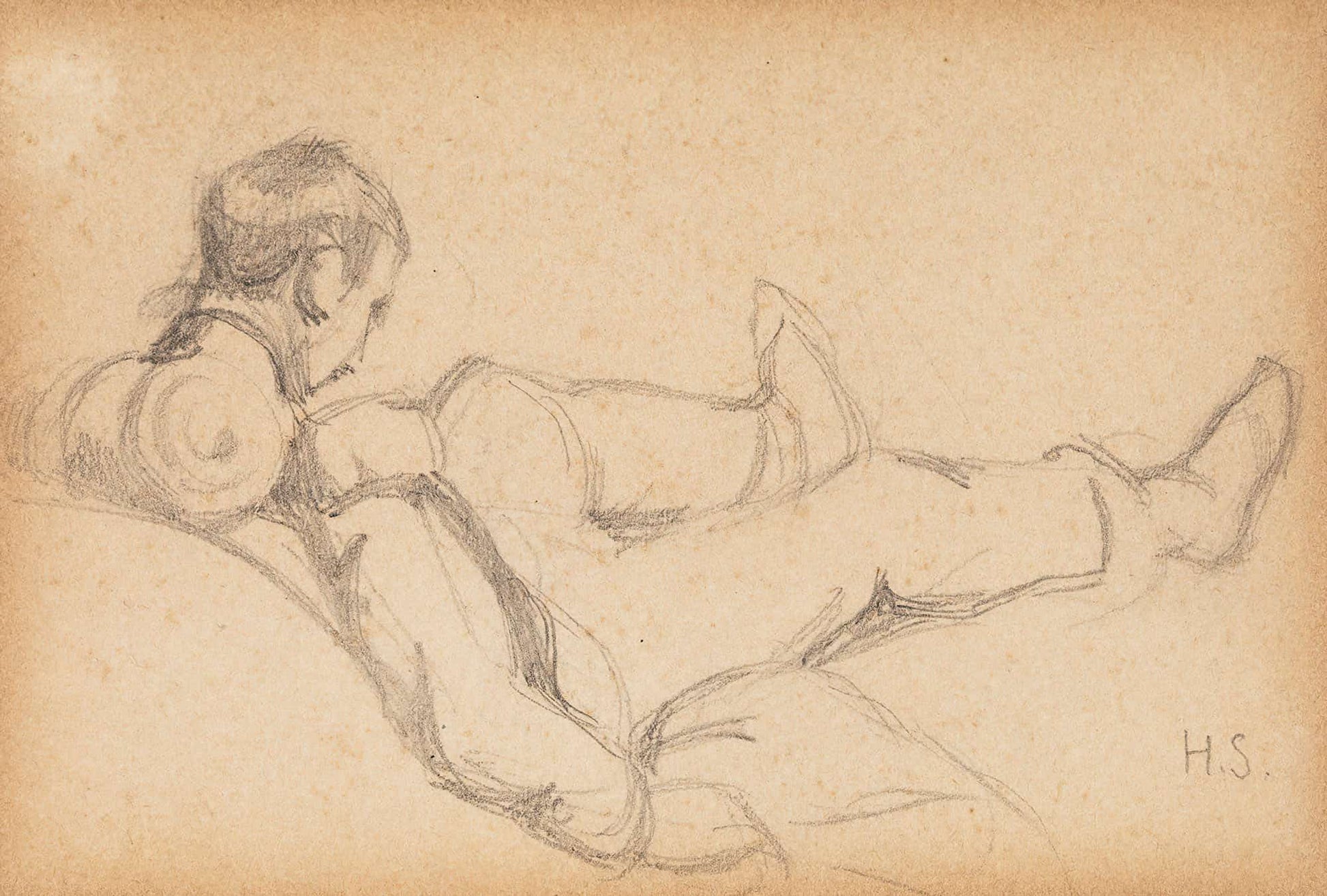 Wounded Warrior Study by Helene Schjerfbeck