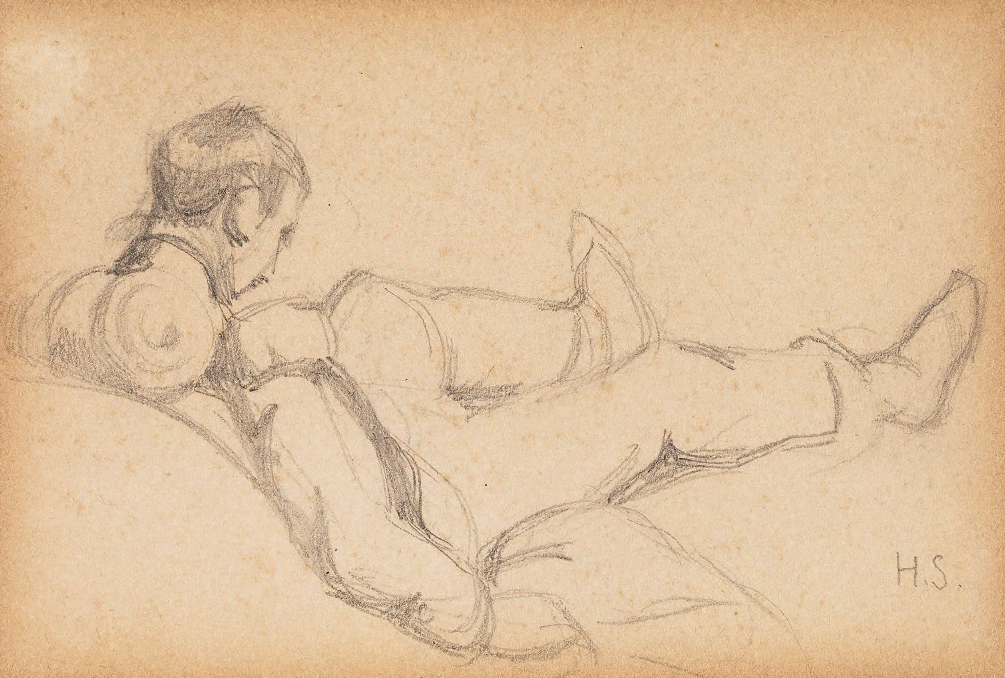 Wounded Warrior Study by Helene Schjerfbeck