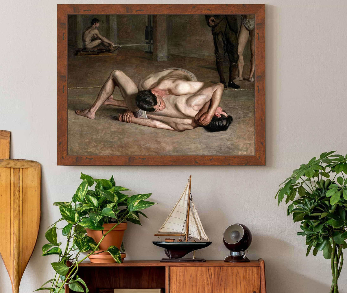 Wrestlers by Thomas Eakins