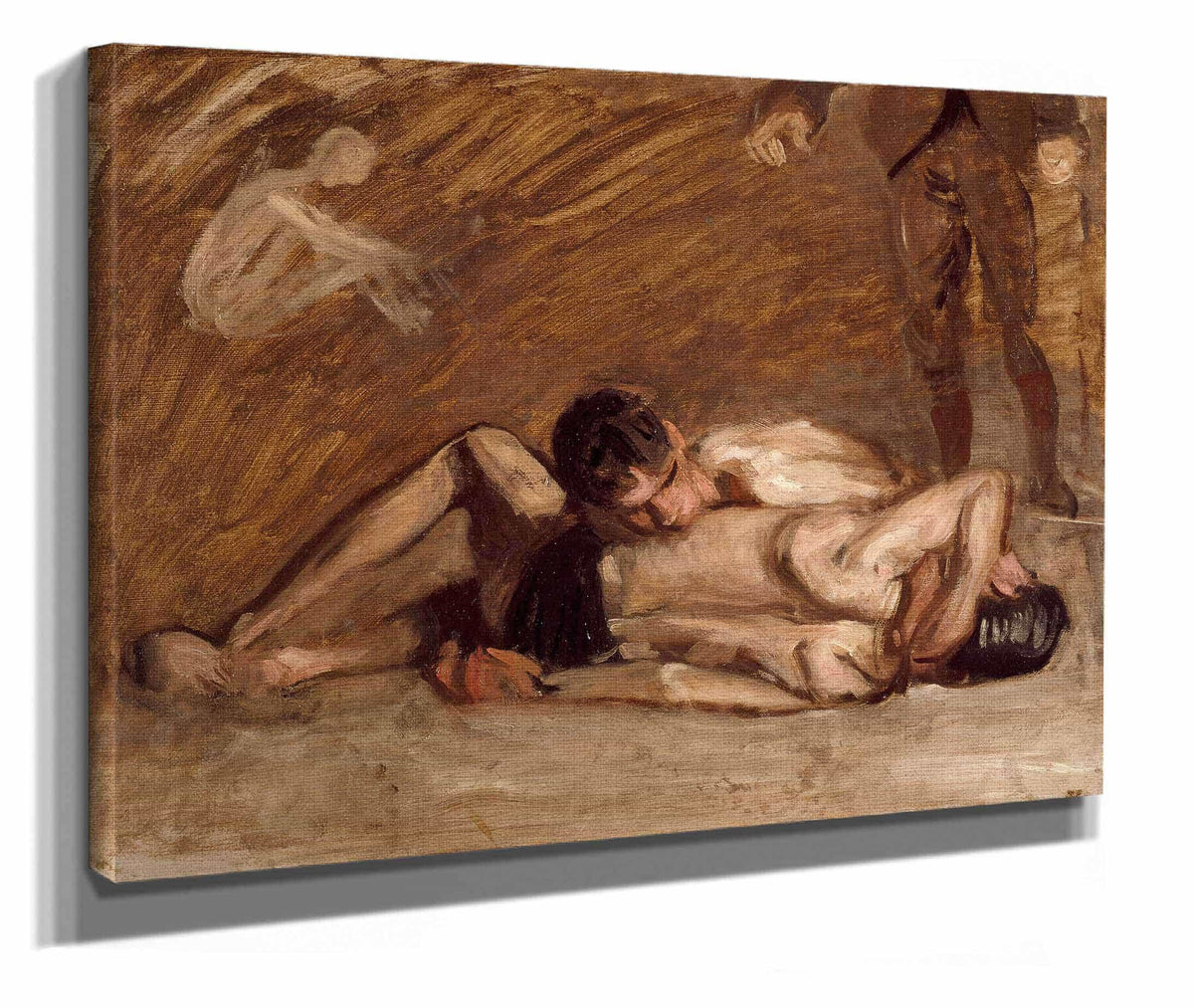 Wrestlers by Thomas Eakins