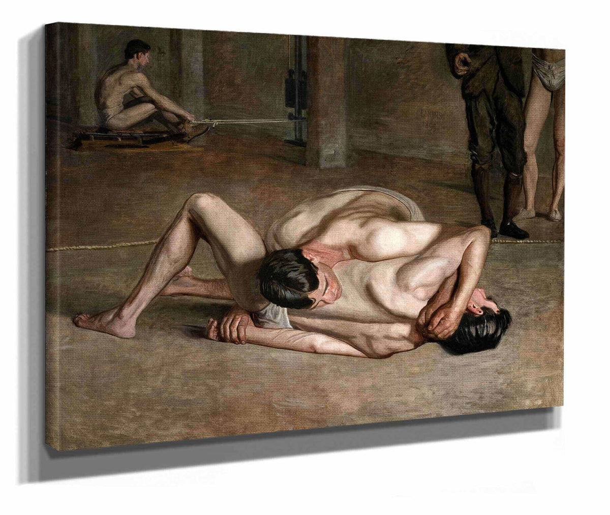 Wrestlers by Thomas Eakins
