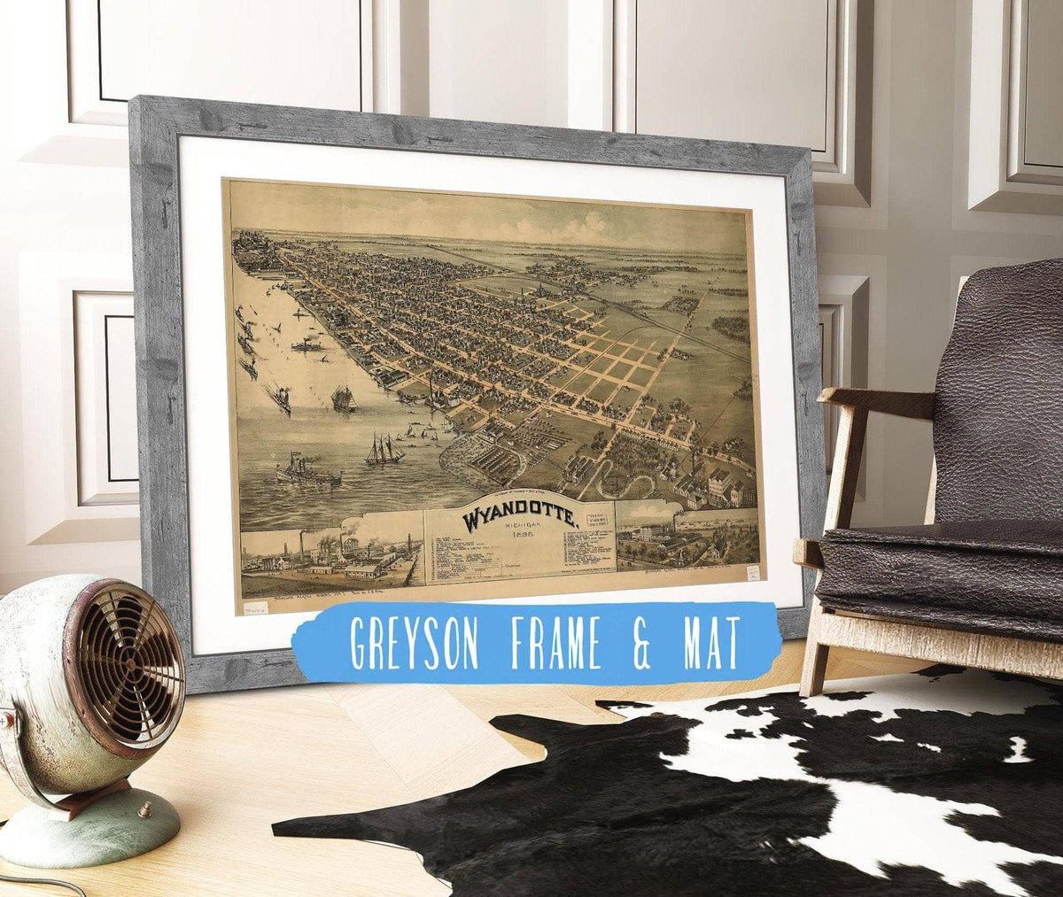 Wyandotte Michigan 1896 State of Michigan