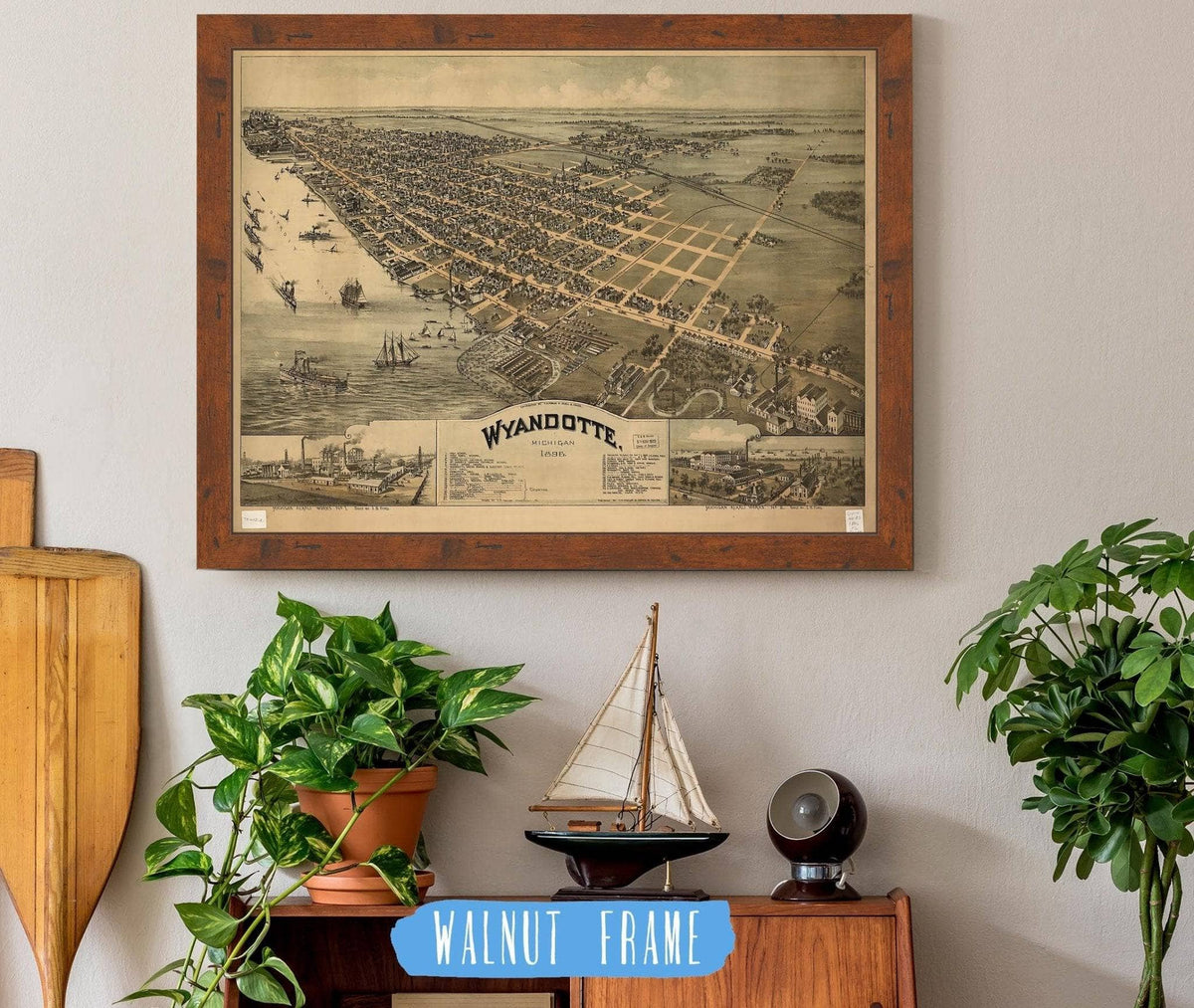 Wyandotte Michigan 1896 State of Michigan