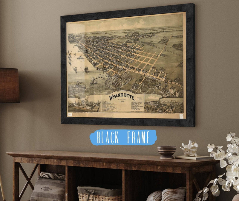 Wyandotte Michigan 1896 State of Michigan