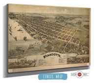 Wyandotte Michigan 1896 State of Michigan