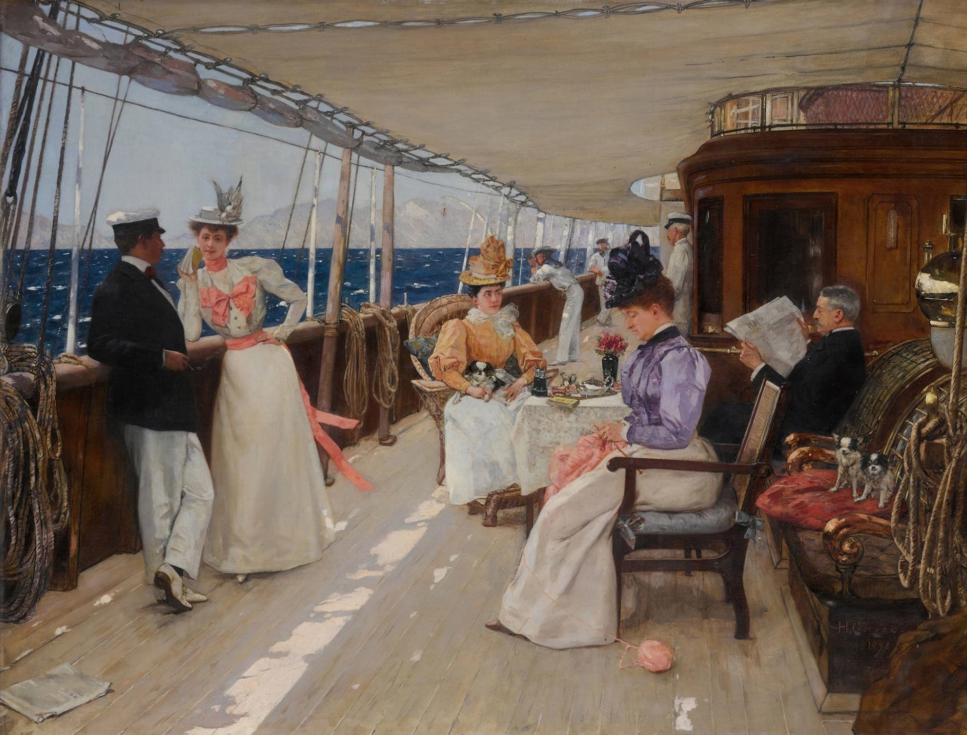 Yachting In The Archipelago by Henri Gervex