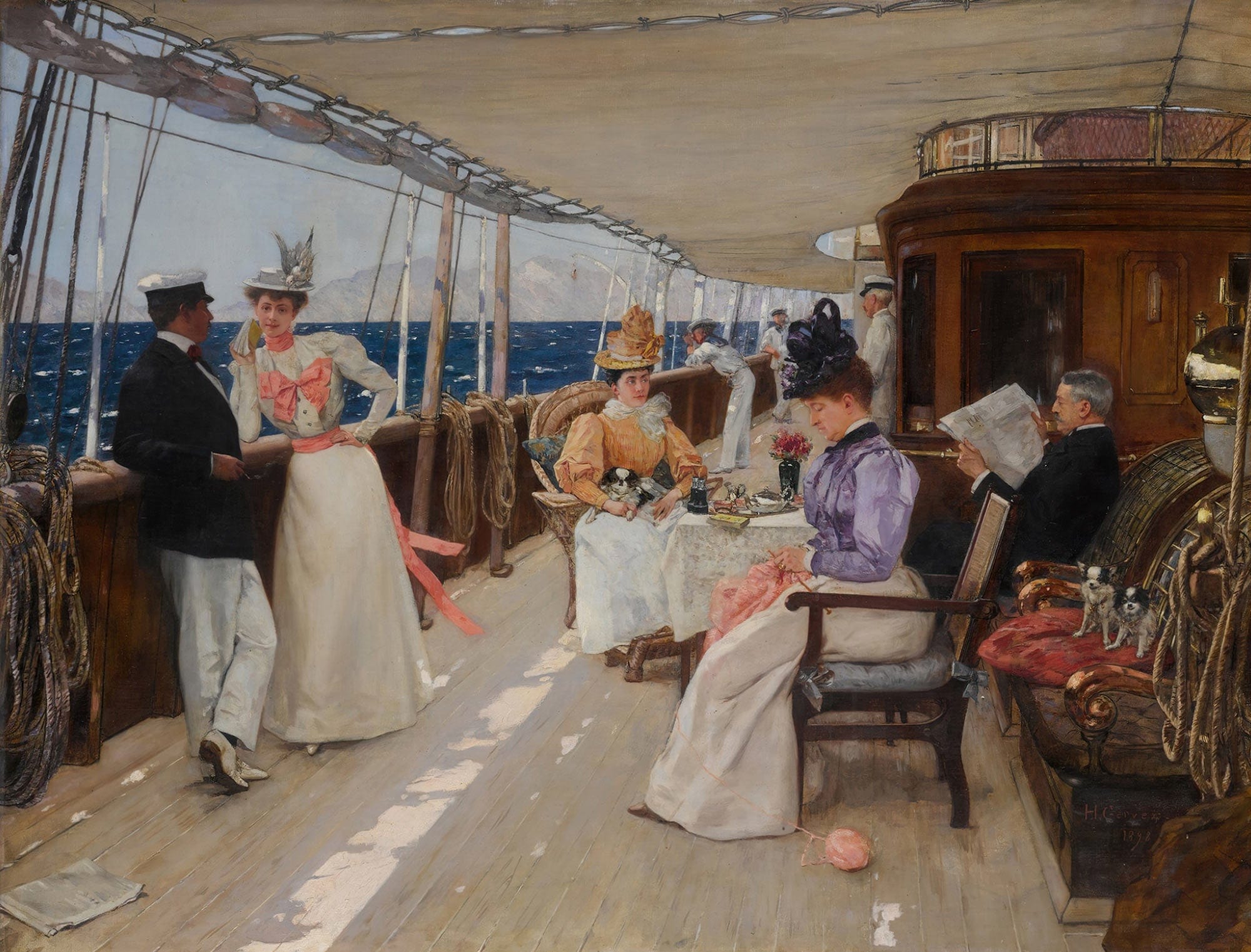 Yachting In The Archipelago by Henri Gervex