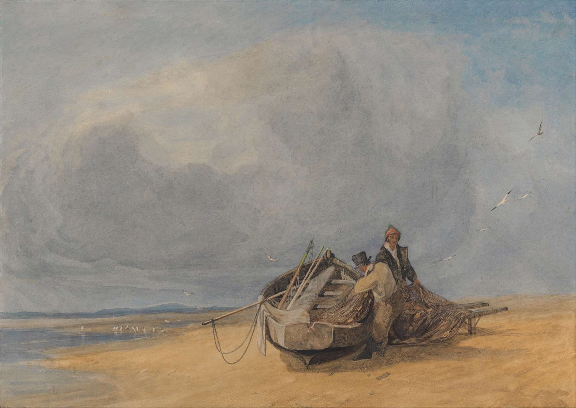 Yarmouth Sands Norfolk To by John Sell Cotman