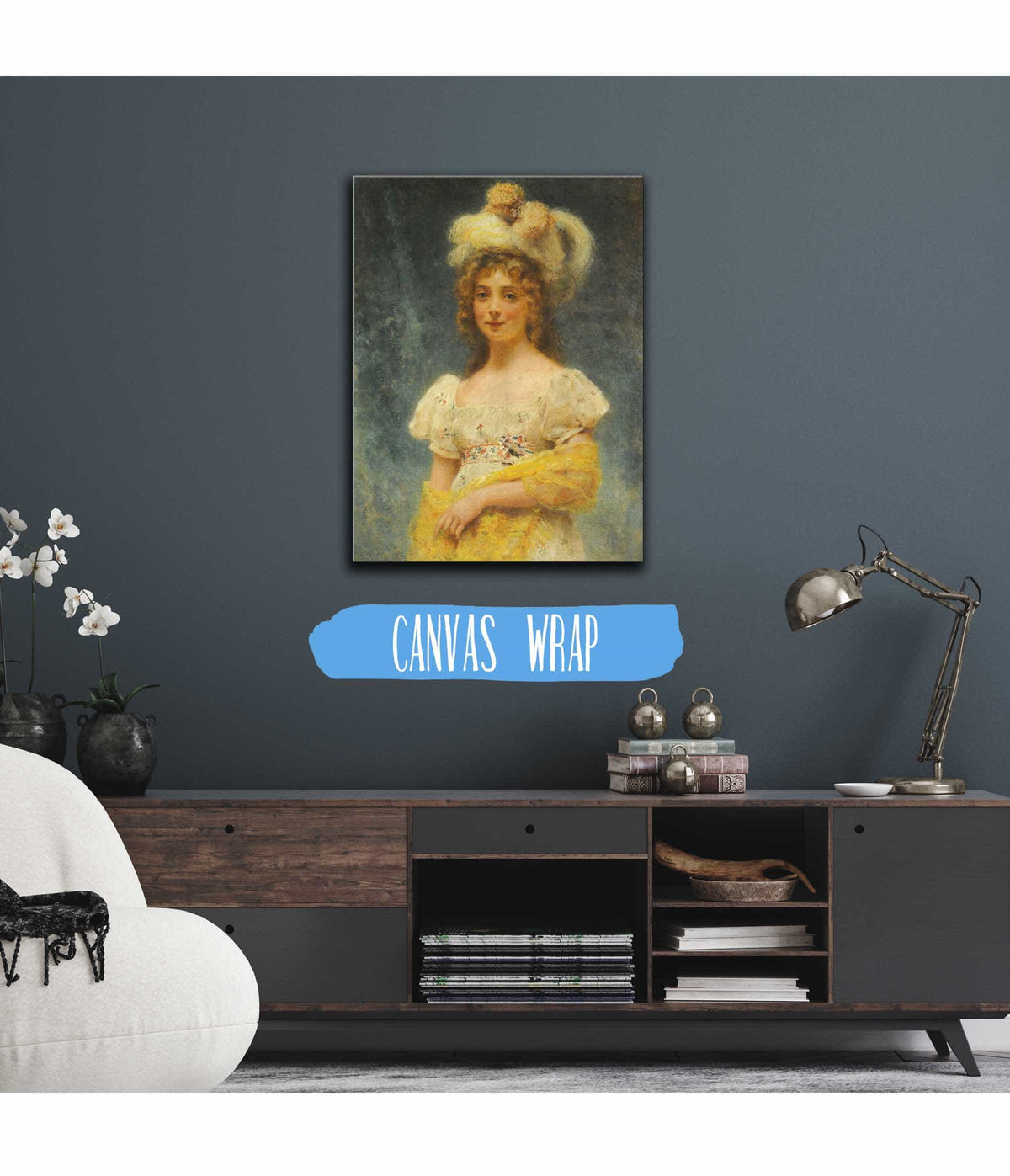 Yellow Shawl by Konstantin Egorovich Makovsky