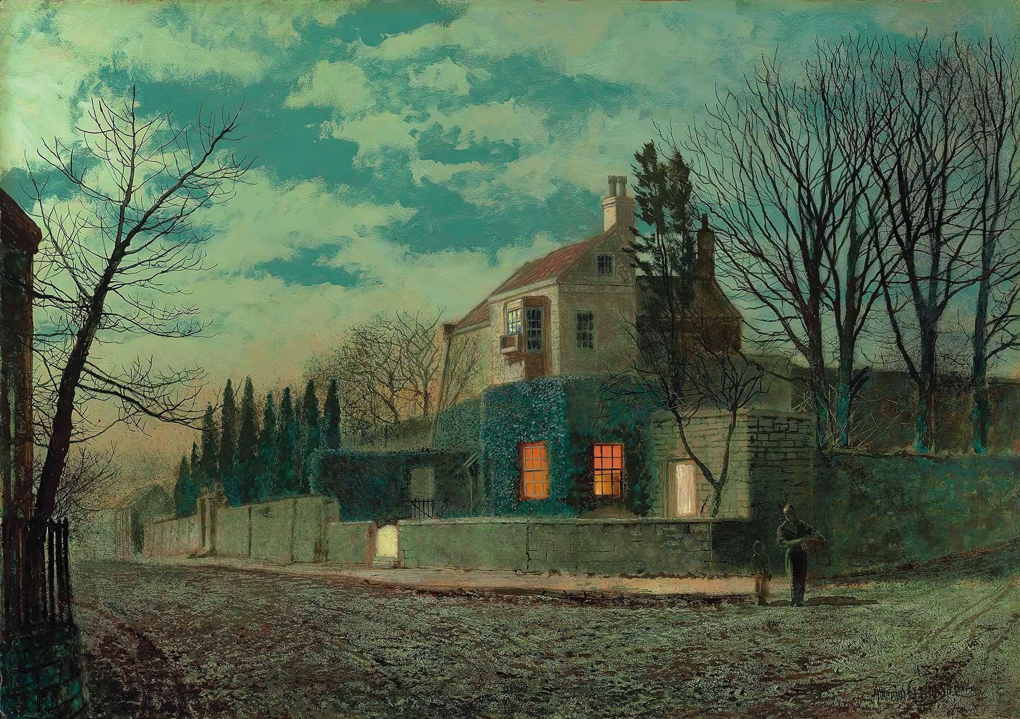 Yew Court Scalby by John Atkinson Grimshaw