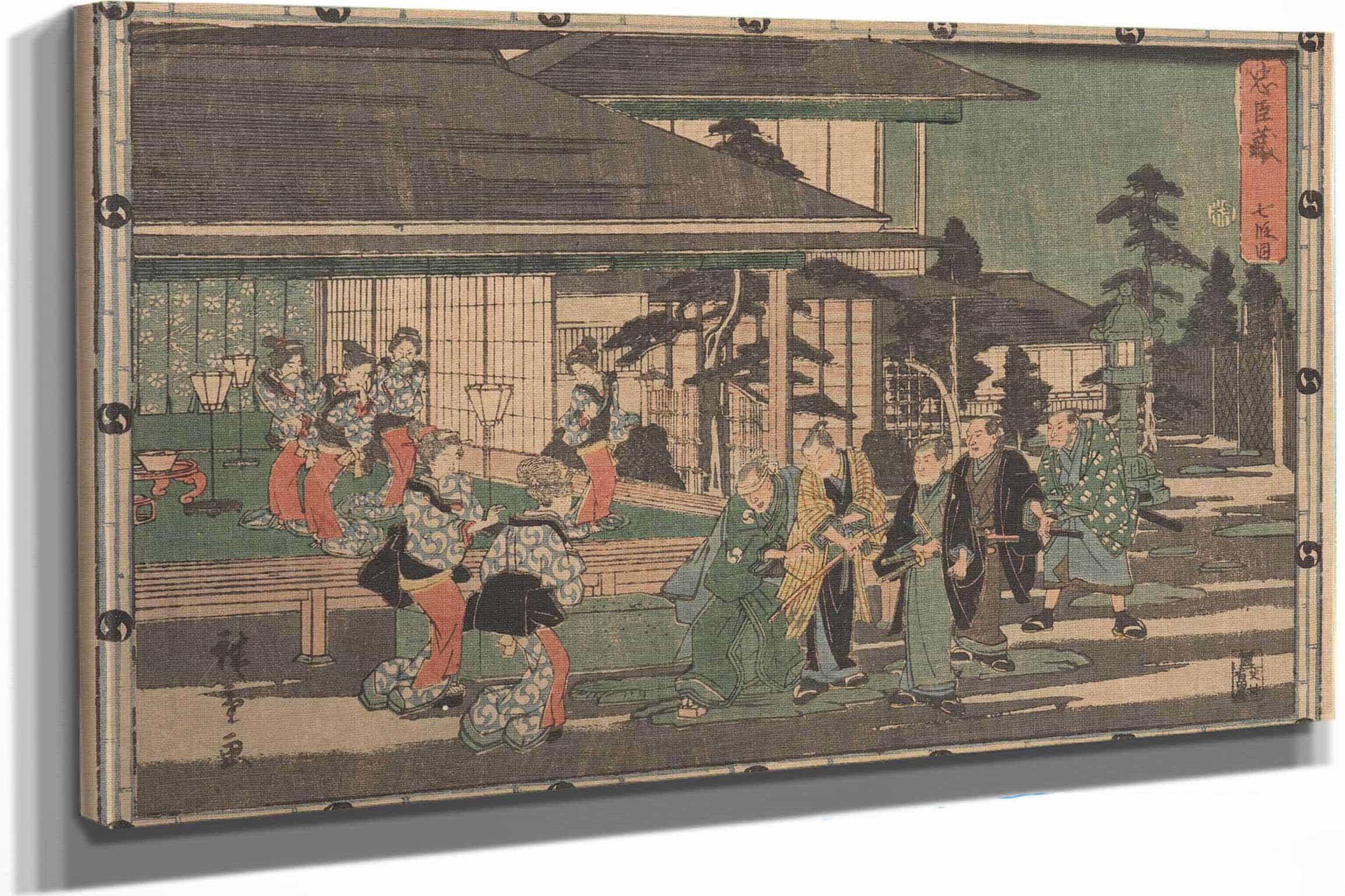 Yoshiwara Five Ronin Six Women by Ando Hiroshige