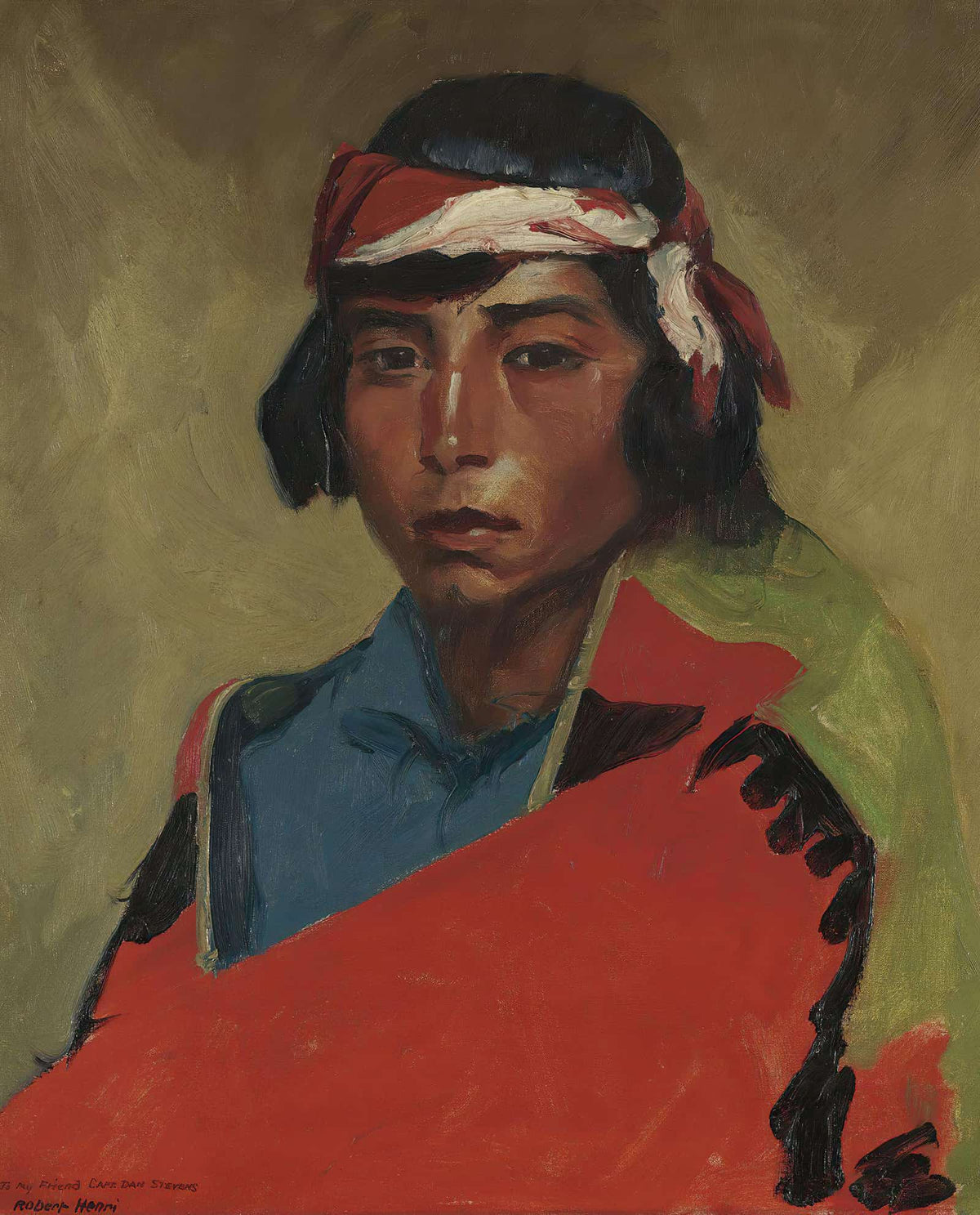 Young Buck Of The Tesuque Pueblo by Robert Henri