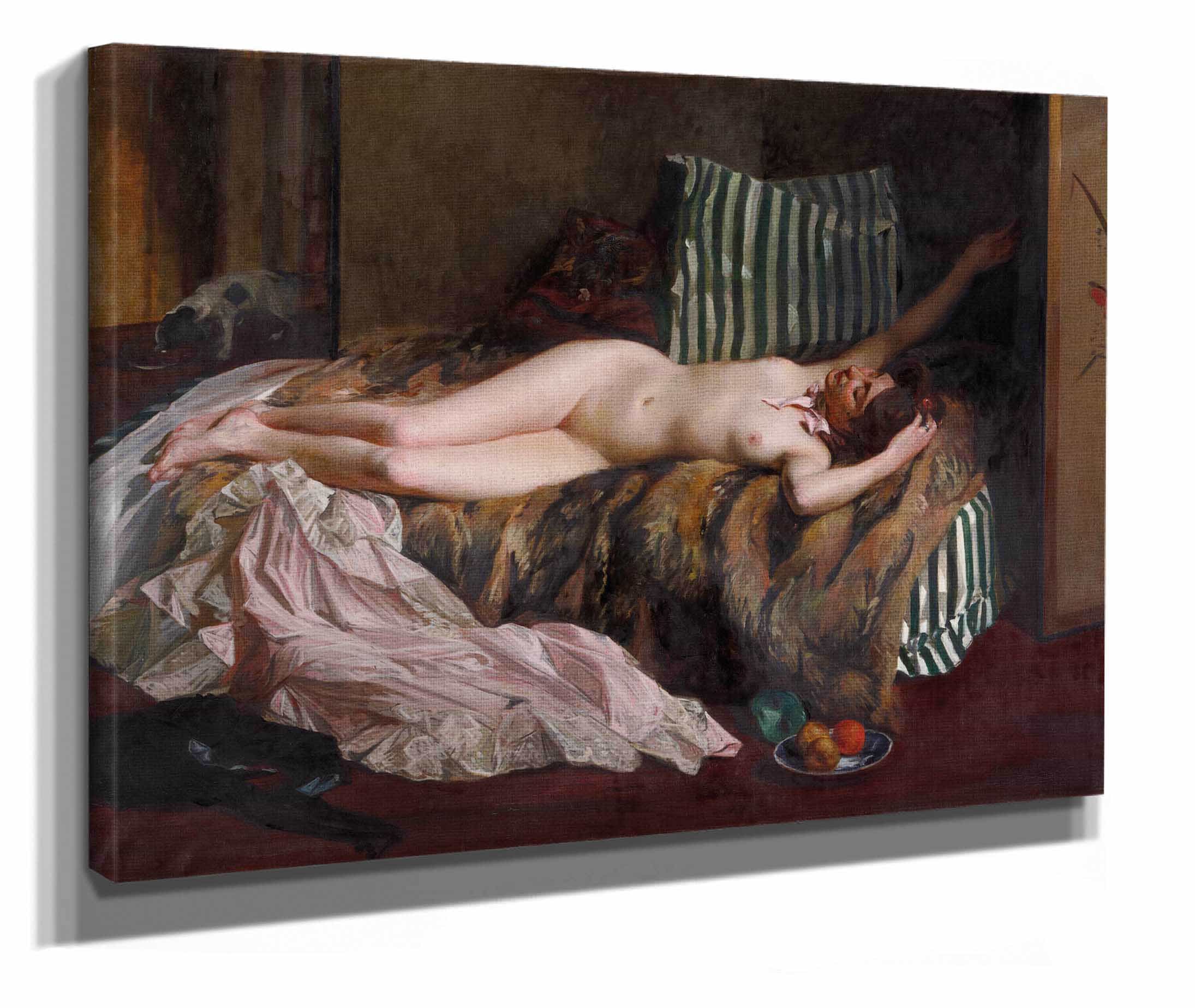 Young Girl After A Masked Ball La Petite Masque by Jacques Emile Blanche