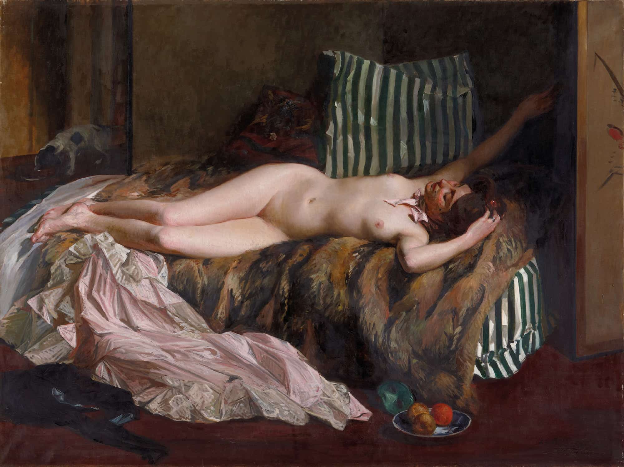 Young Girl After A Masked Ball La Petite Masque by Jacques Emile Blanche