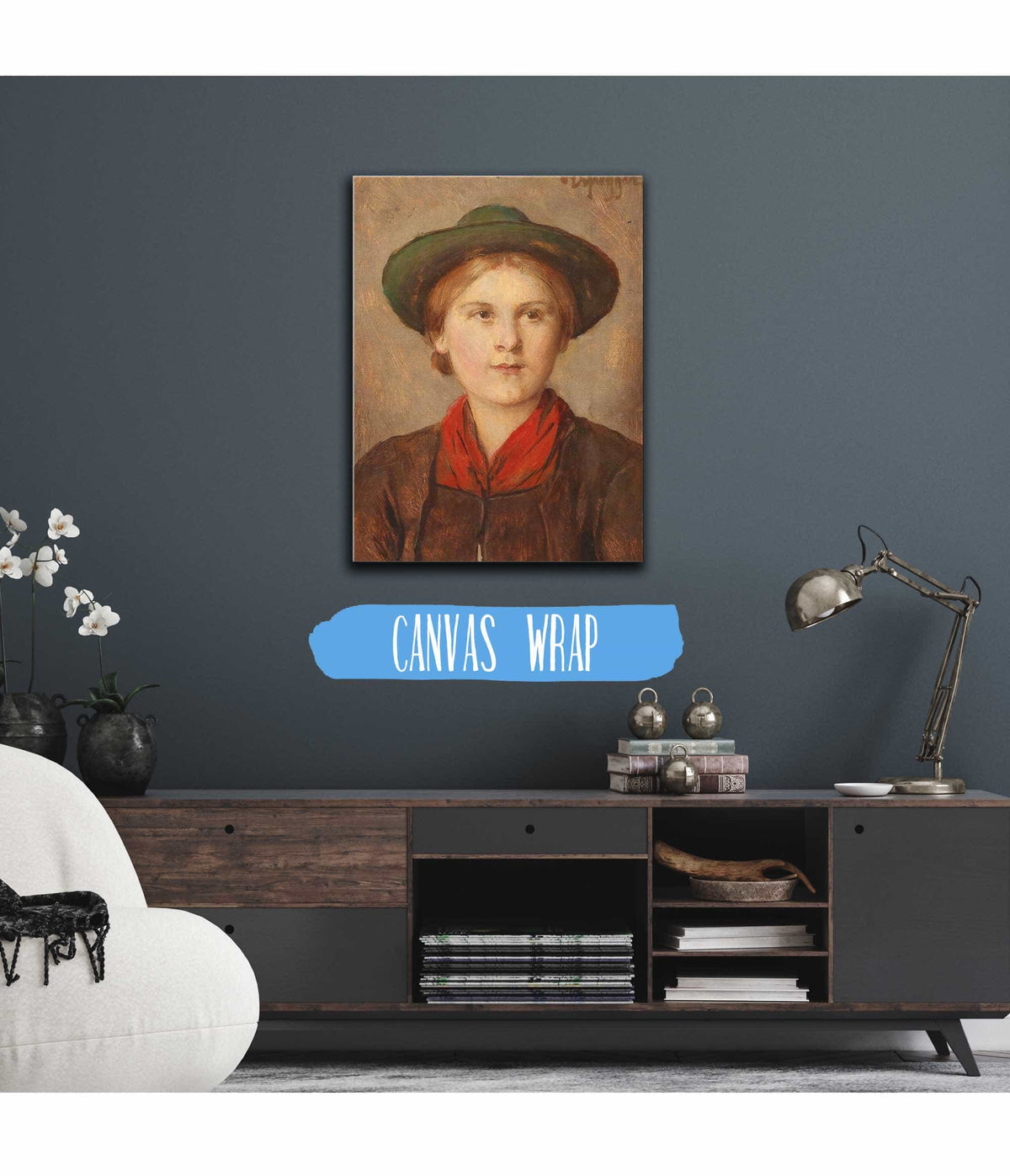 Young Girl by Franz Von Defregger