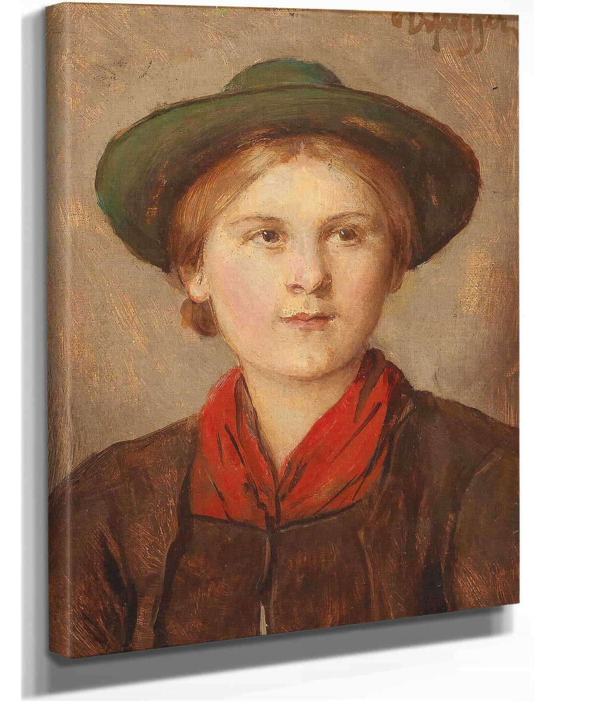 Young Girl by Franz Von Defregger