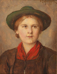 Young Girl by Franz Von Defregger