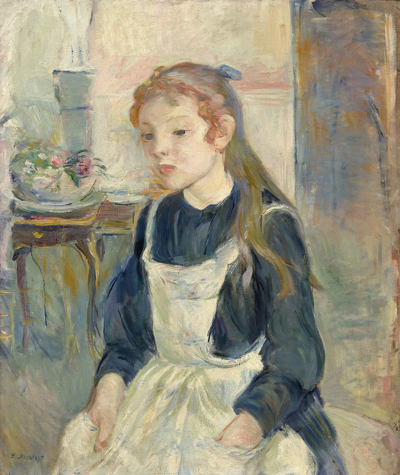Young Girl With An Apron by Berthe Morisot