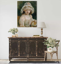 Young Girl With Hat by Berthe Morisot