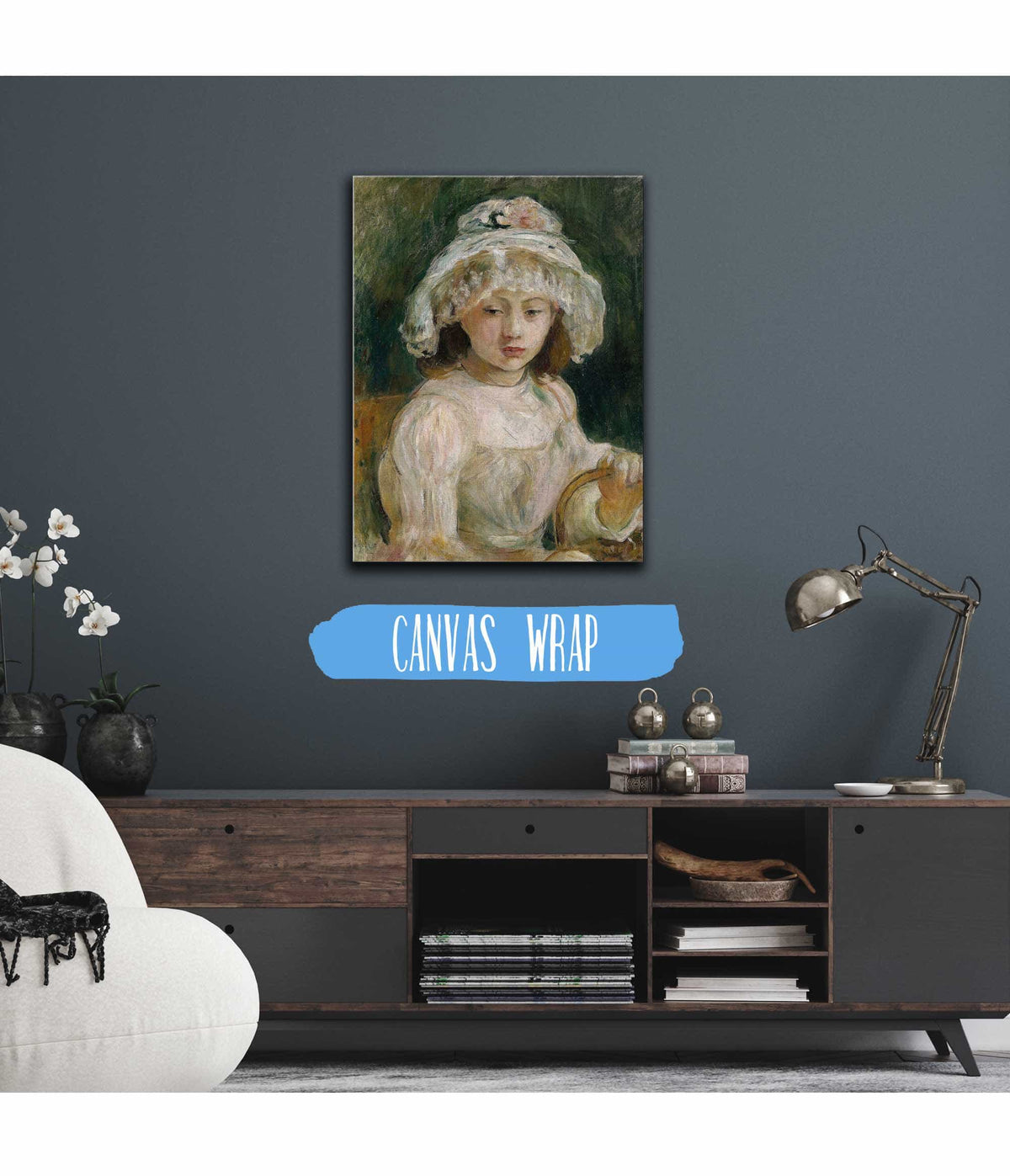 Young Girl With Hat by Berthe Morisot