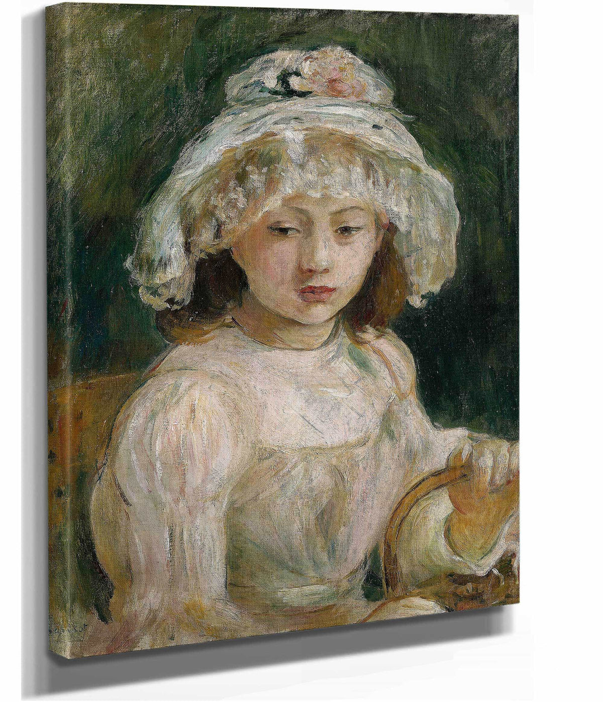 Young Girl With Hat by Berthe Morisot