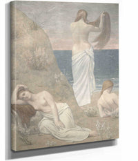 Young Girls By The Seaside by Pierre Puvis De Chavannes