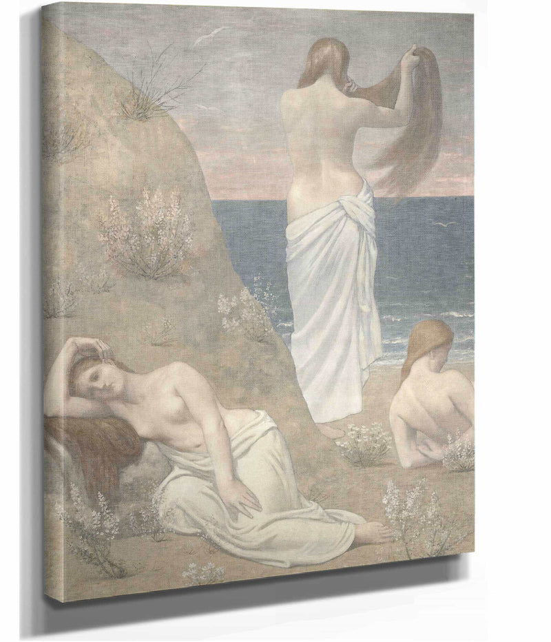 Young Girls By The Seaside by Pierre Puvis De Chavannes