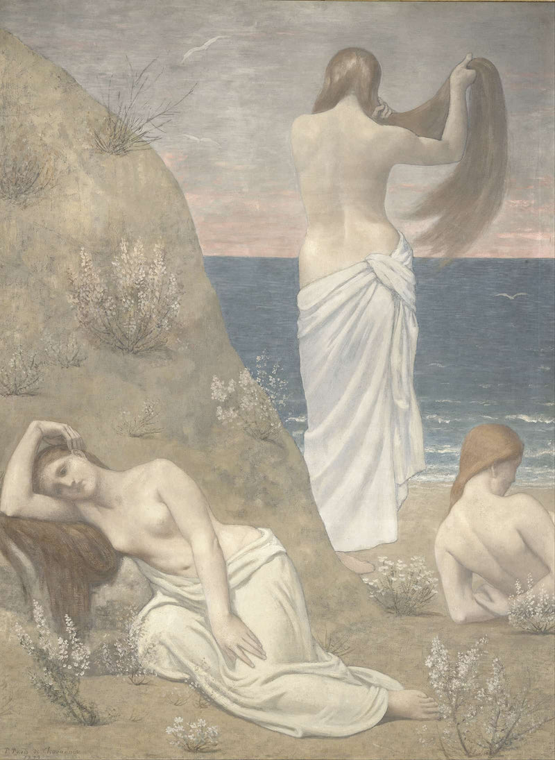 Young Girls By The Seaside by Pierre Puvis De Chavannes