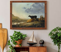 Young Herdsmen With Cows  by Aelbert Cuyp