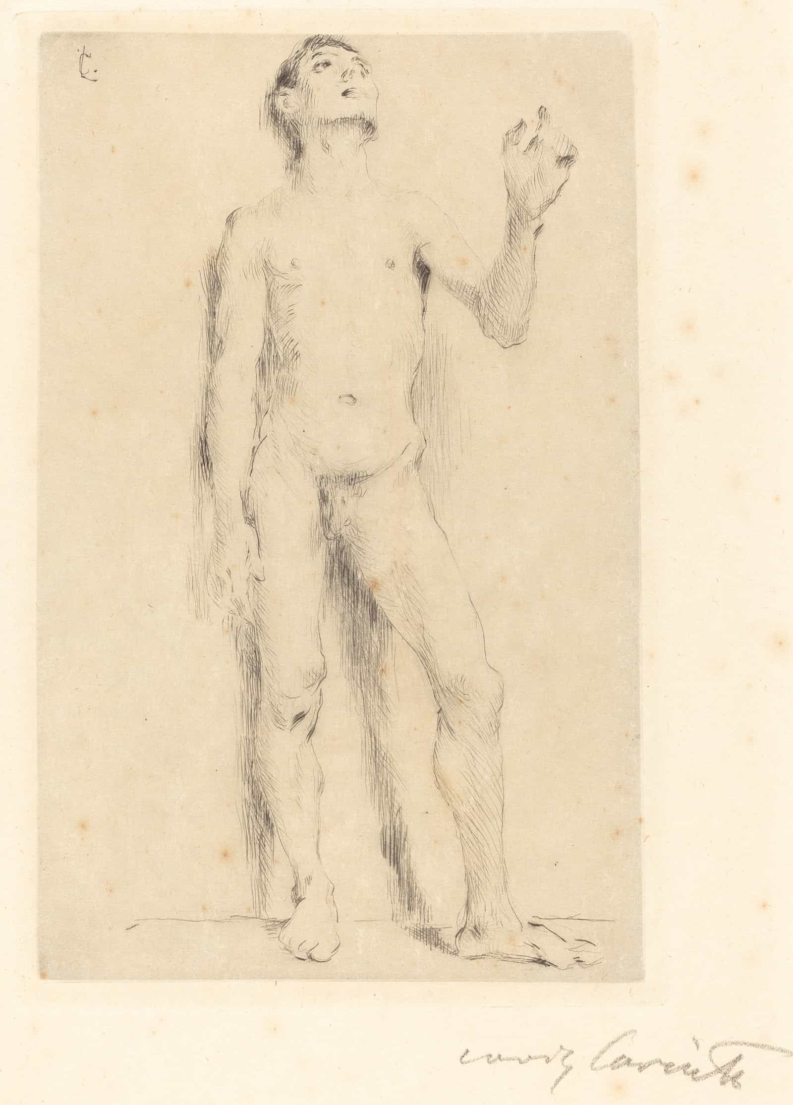 Young Male Nude Junglingsakt by Lovis Corinth