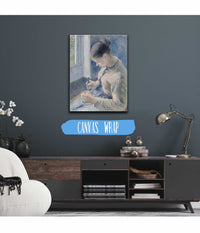 Young Peasant Having Her Coffee by Camille Pissarro