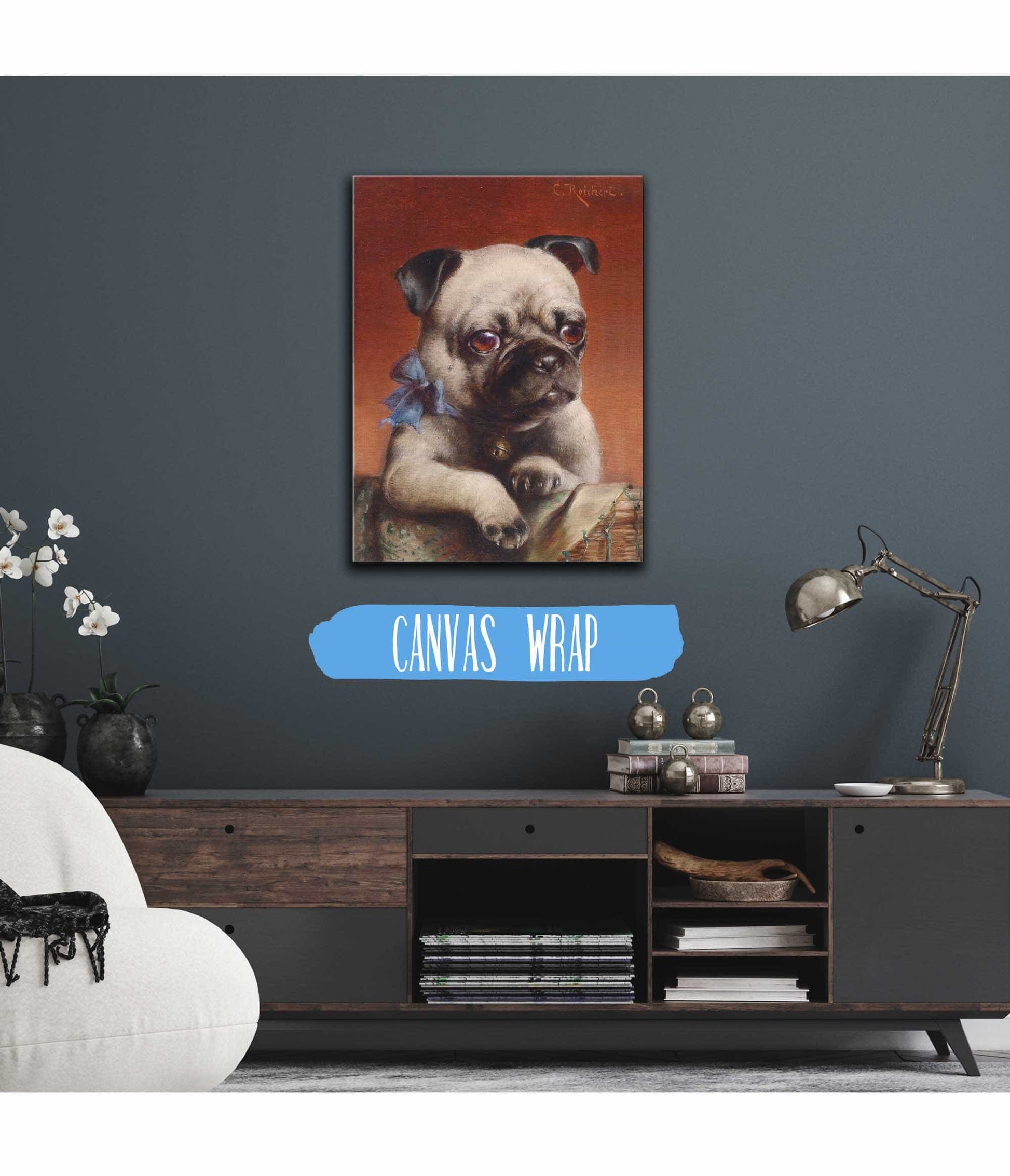 Young Pug by Carl Reichert