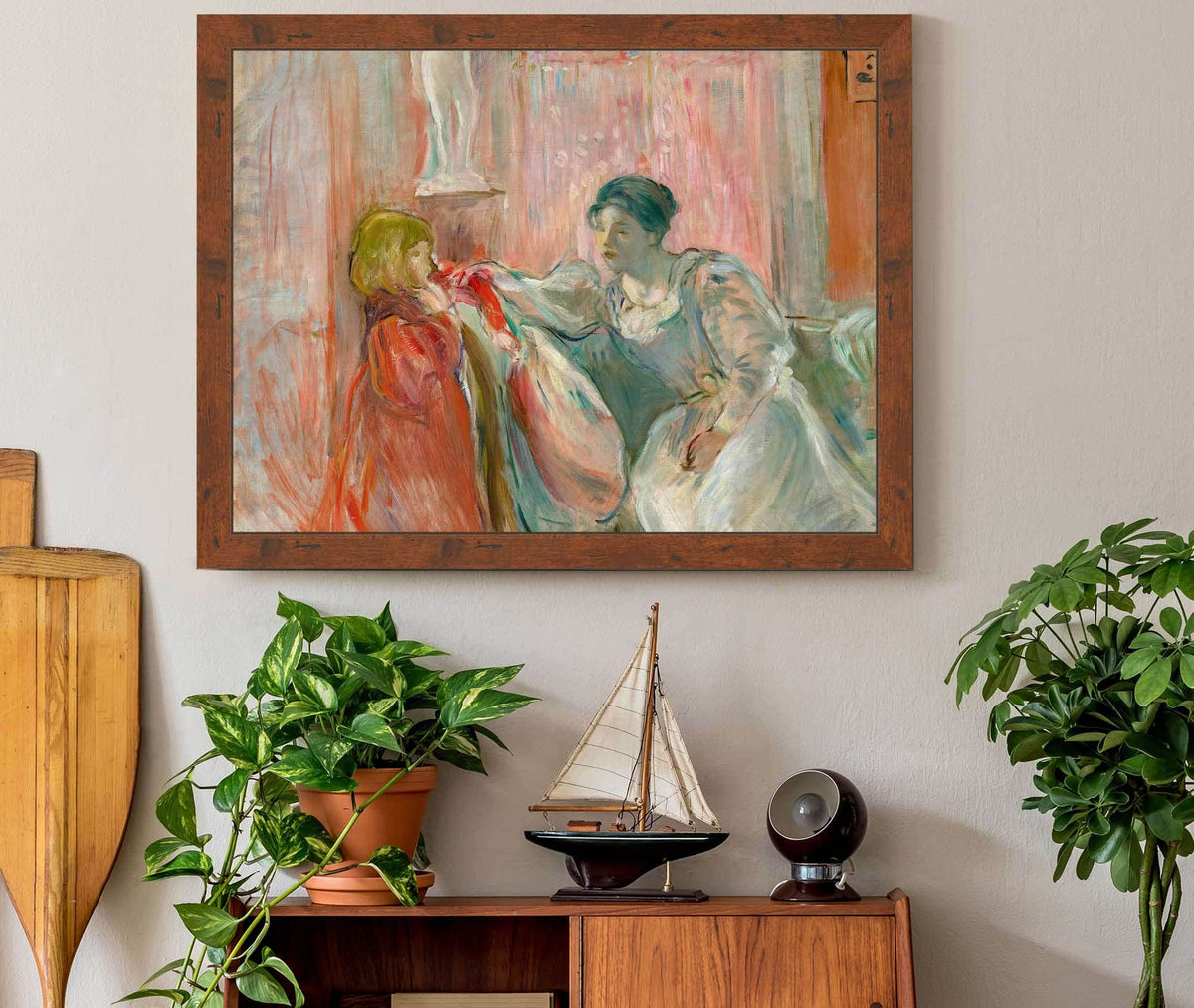 Young Woman And Child by Berthe Morisot