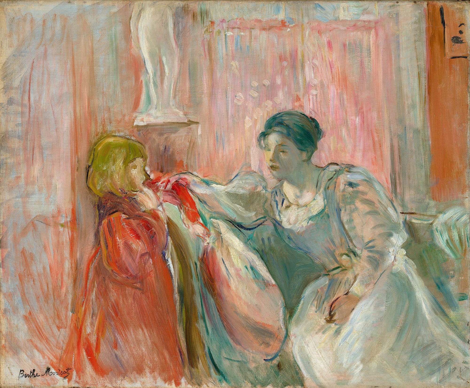 Young Woman And Child by Berthe Morisot