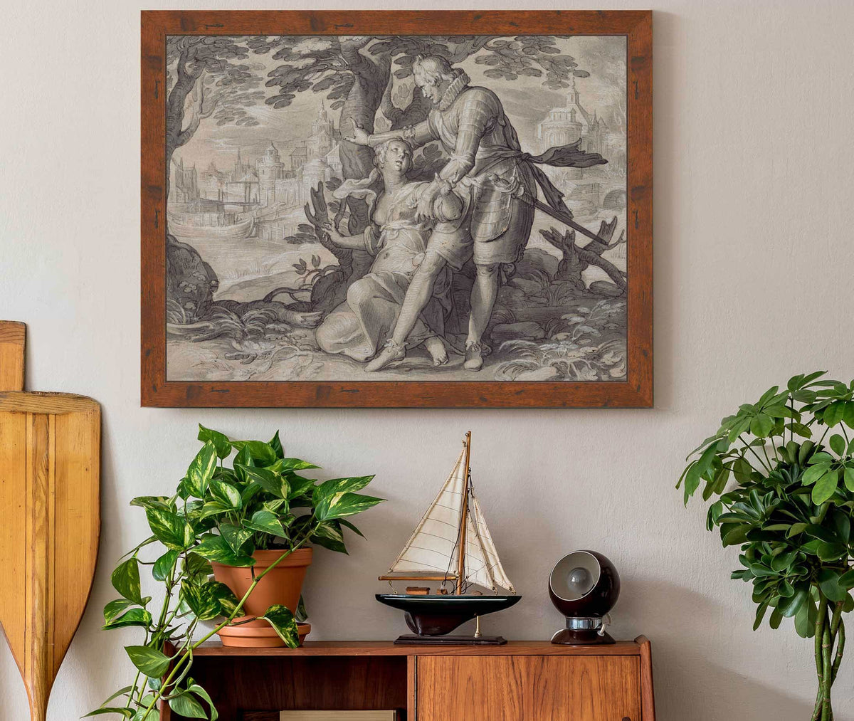 Young Woman Assisted By A Gentleman  by Joachim Wtewael