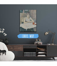 Young Woman At A Table Poudre De Riz by Henri De Toulouse Lautrec