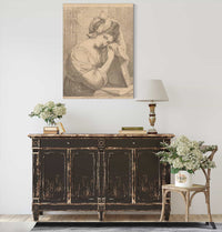 Young Woman In Contemplation by Angelica Kauffmann