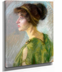 Young Woman In Green by Alice Pike Barney